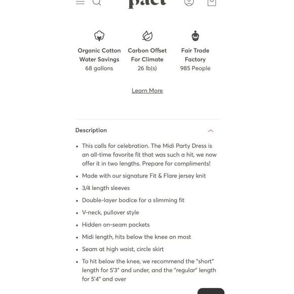 Pact Women’s Whimsy Floral Black Fit & Flare Party MIDI Dress / Size-Small - Picture 8 of 11